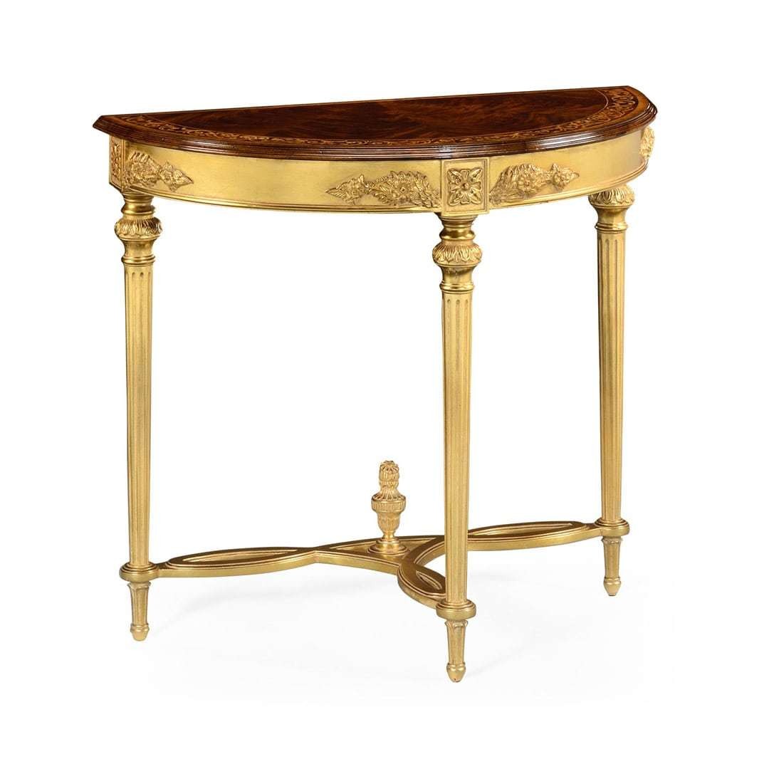 Консоль Napoleon III gilded demilune