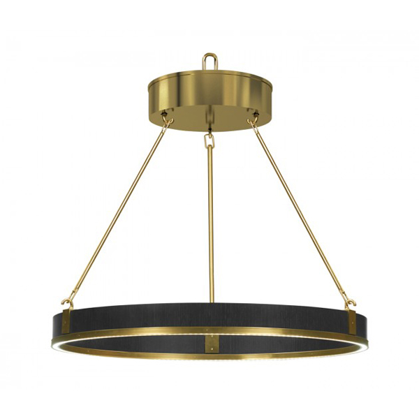 Люстра Round Contemporary Ebonised Oak & Brass