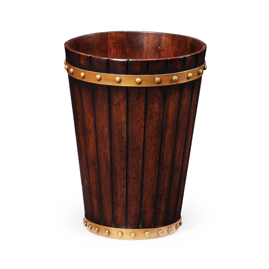 Мусорная корзина Round Tapering Dark Walnut Peat Bucket Style