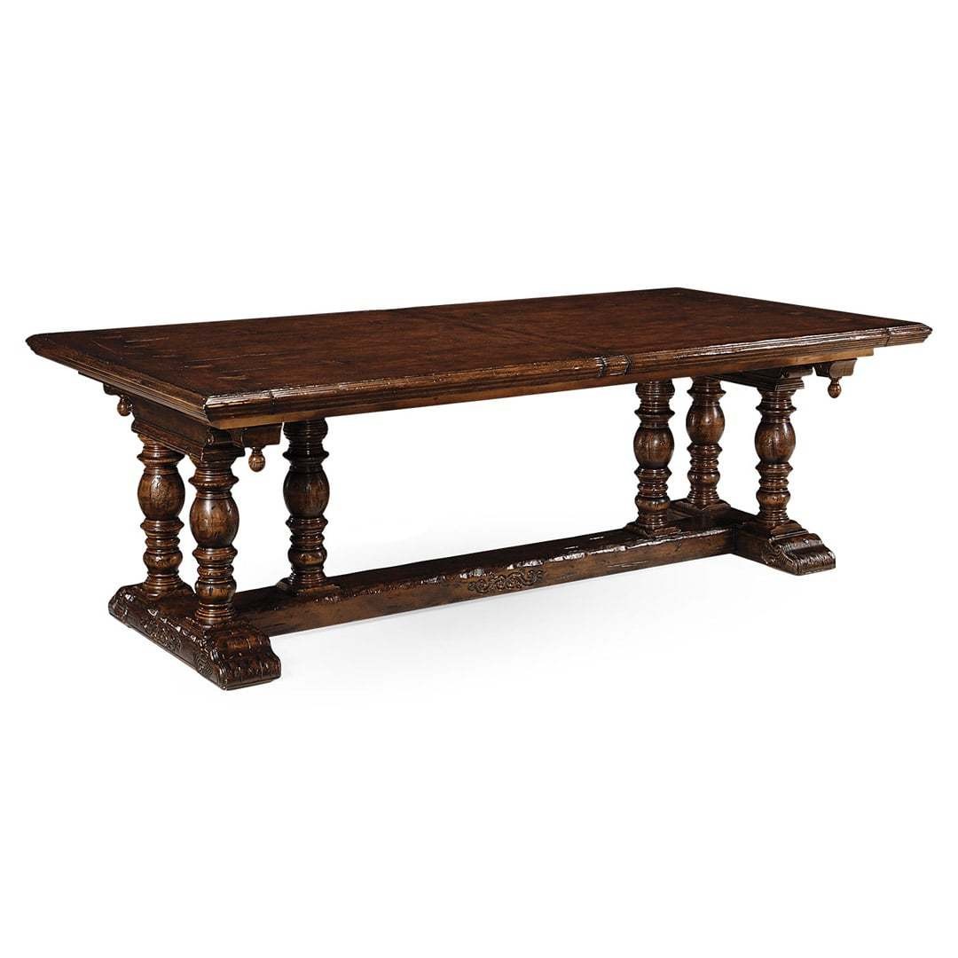 Обеденный стол Elizabethan dark oak extending