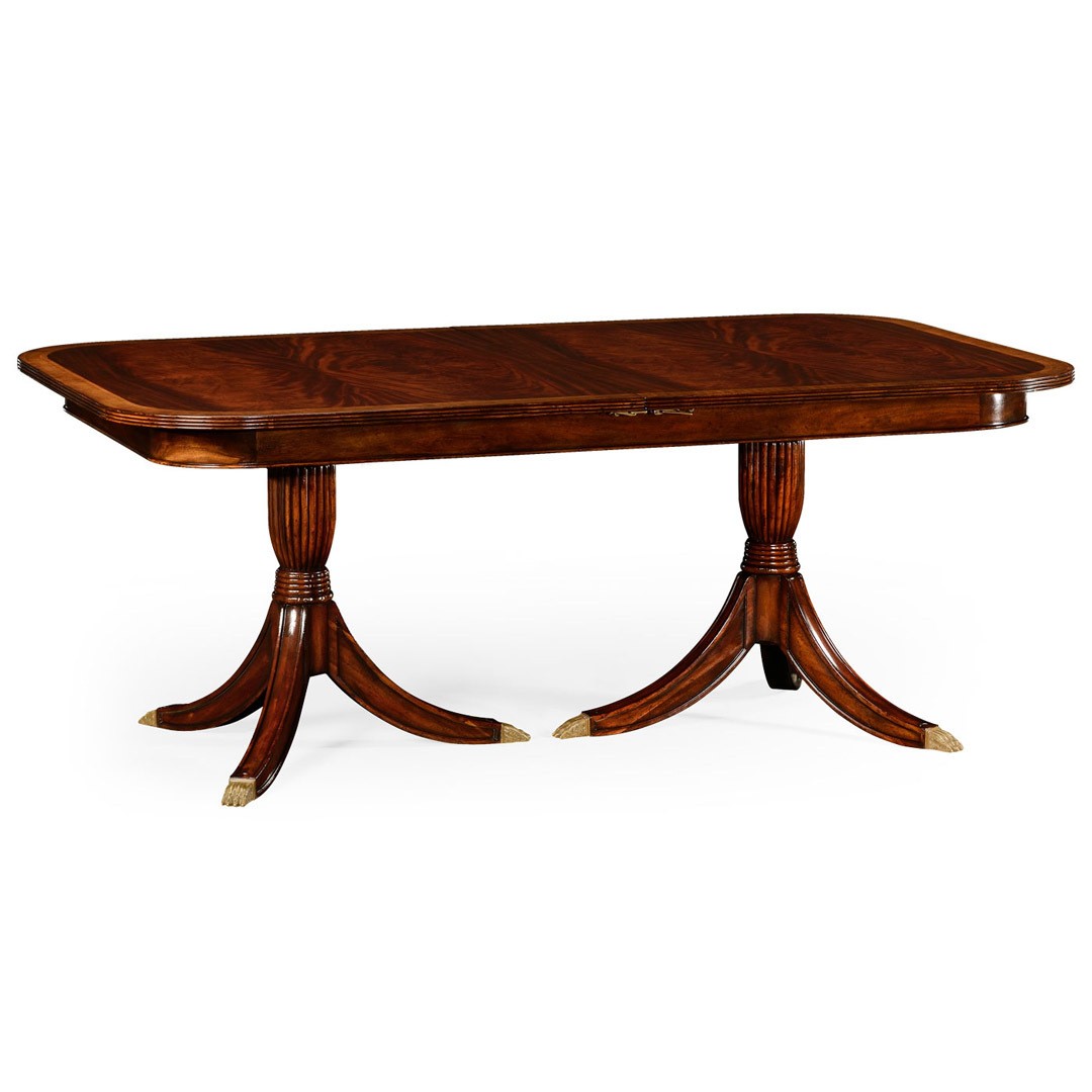 Обеденный стол Regency crotch mahogany single leaf extending