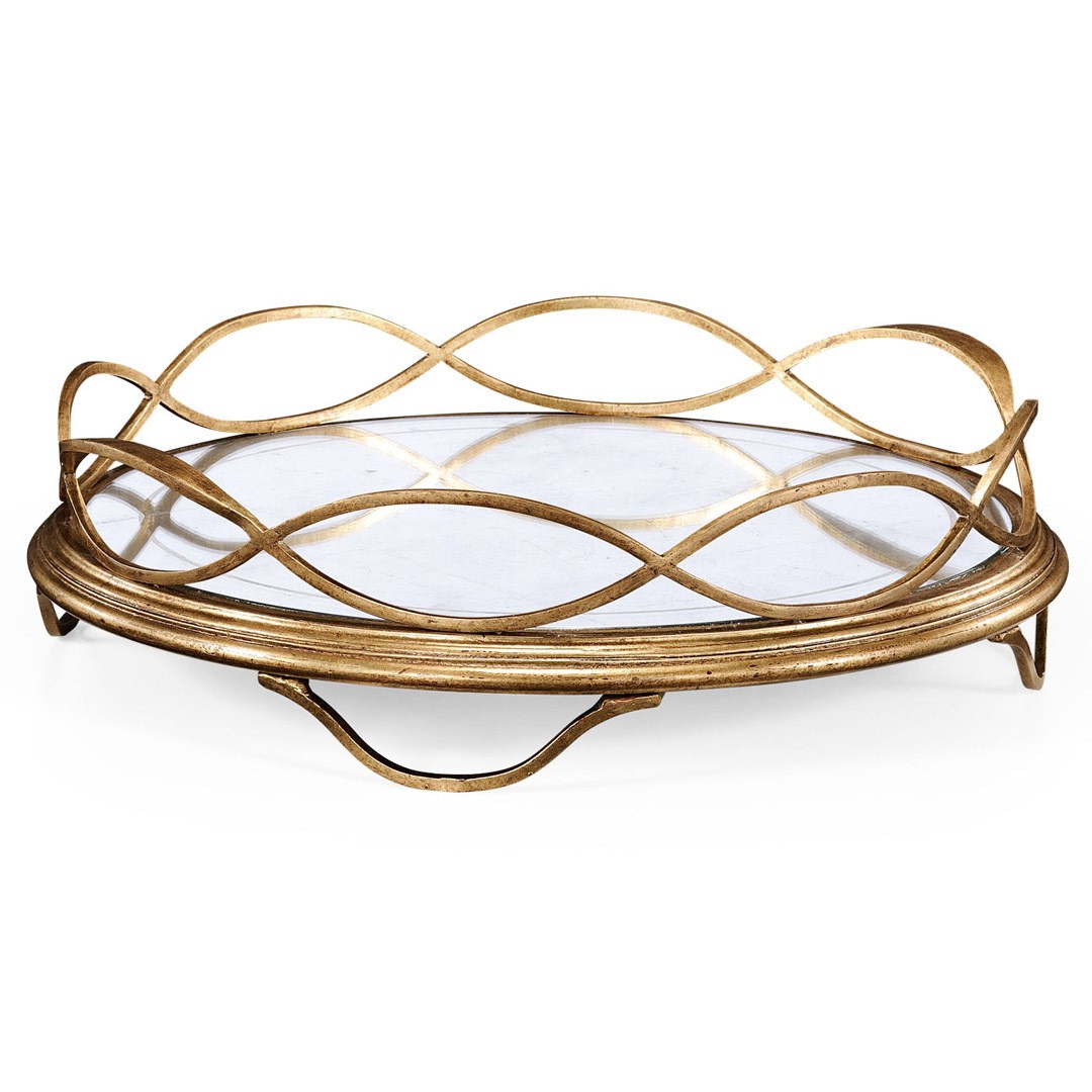 Поднос Églomisé & Gilded Circular