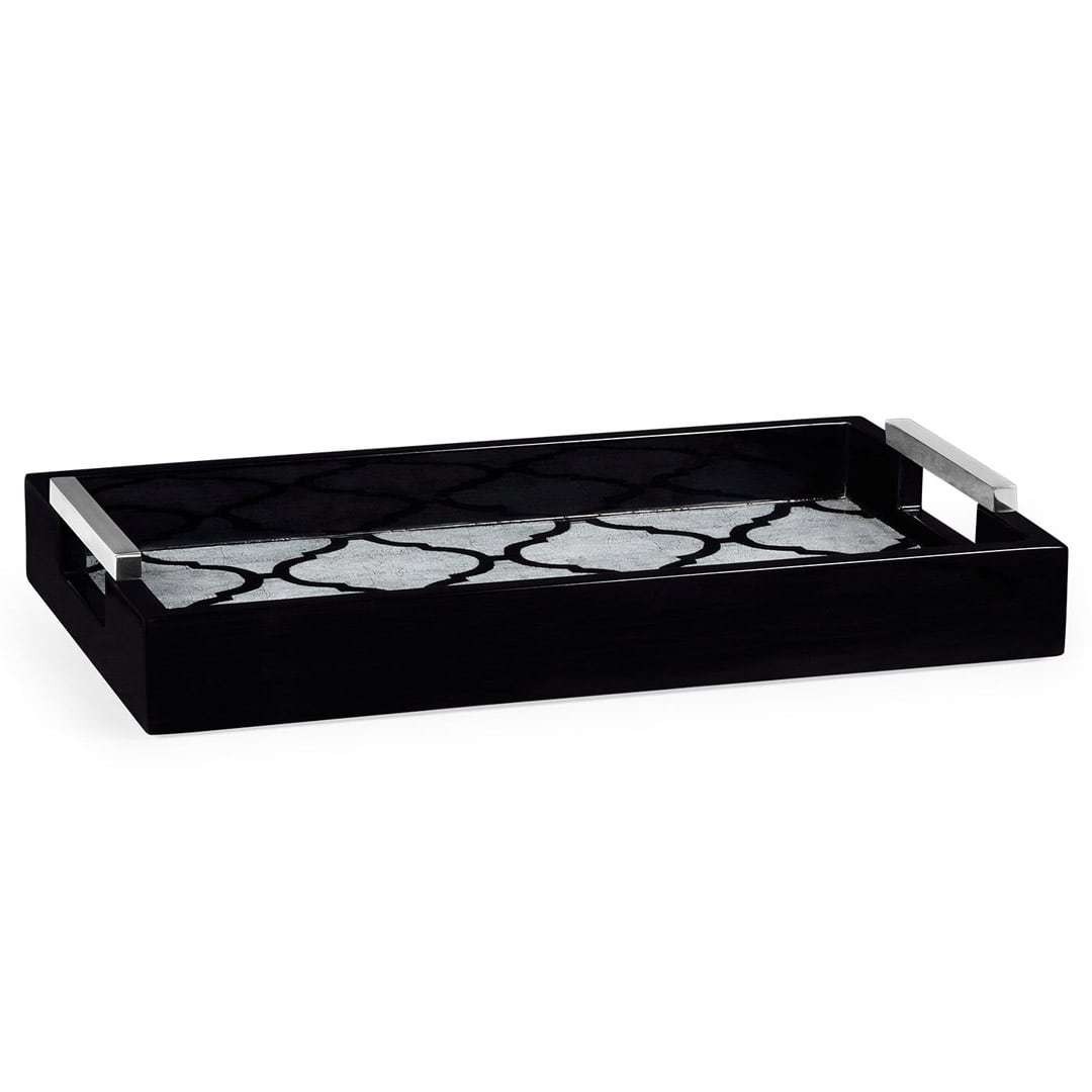 Поднос Rectangular Black & Eggshell