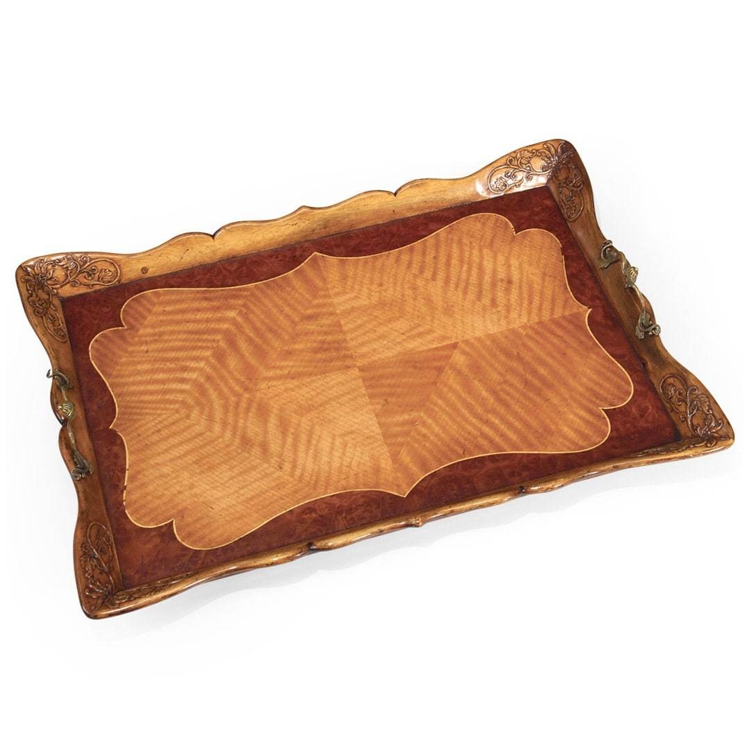 Поднос Satinwood Carved Rectangular