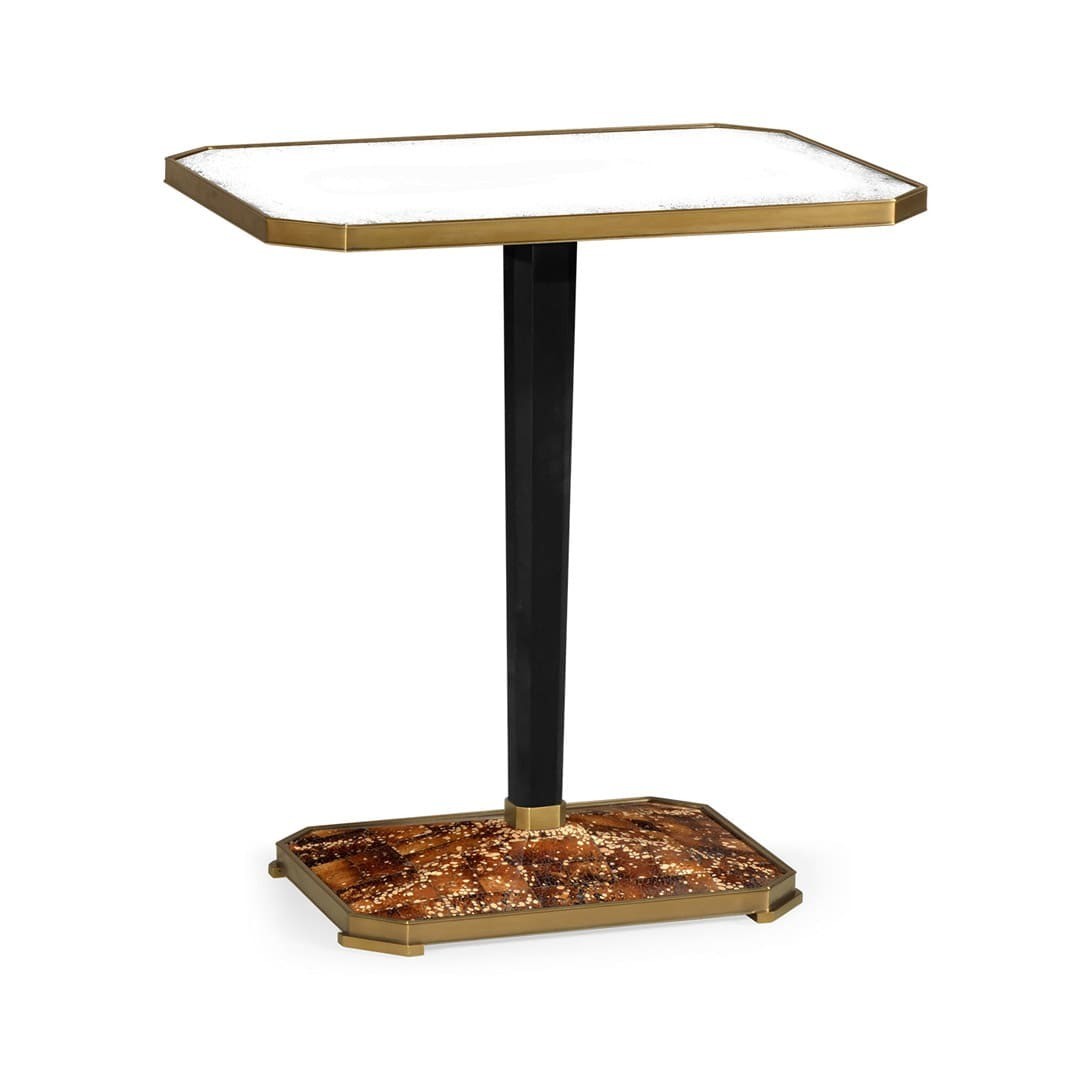 Приставной столик Rectangular Eggshell & Antique Mirror Side Table