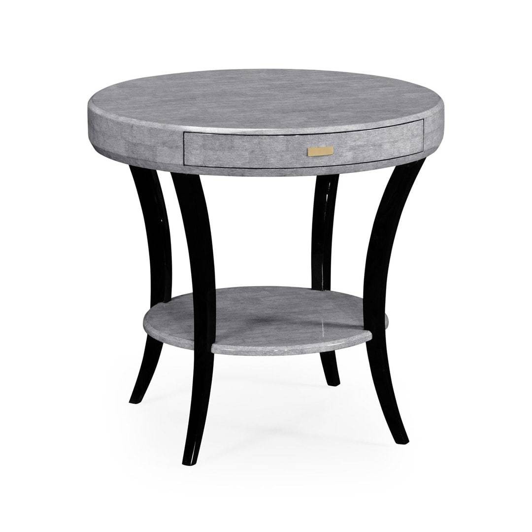 Приставной столик White Smoke Eggshell Round with Drawer