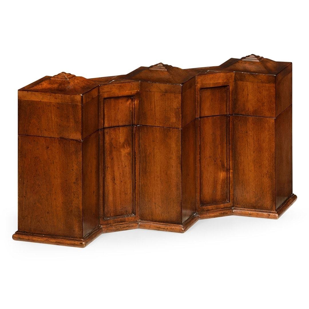 Стеклянные графины в футлярах Triple Glass Decanters Set