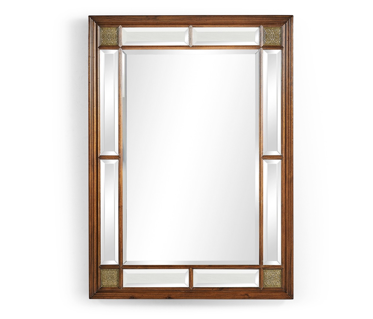 Зеркало Rectangular Walnut Panelled