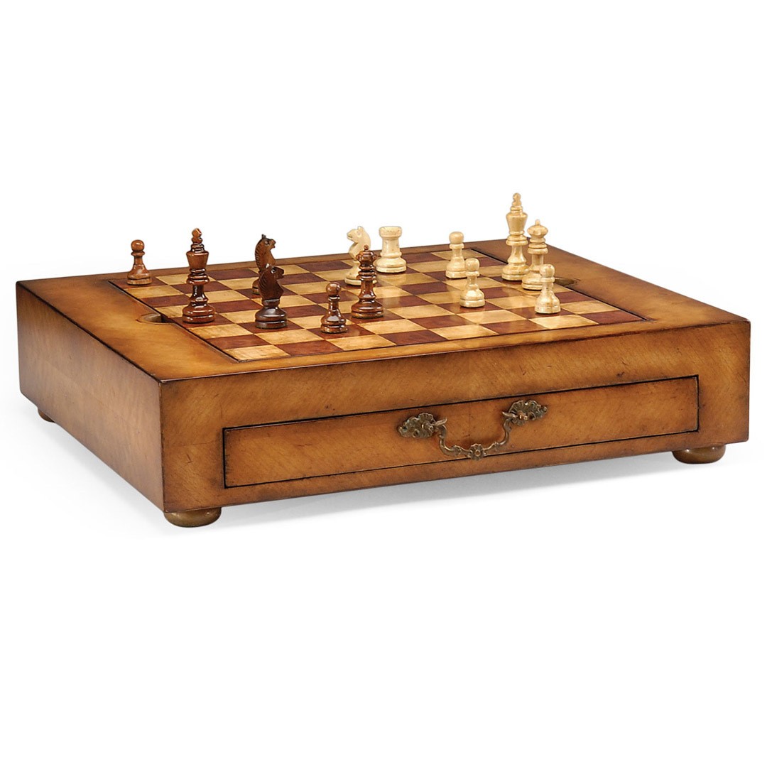 Игровая коробка Light Walnut Games Box with Drawer